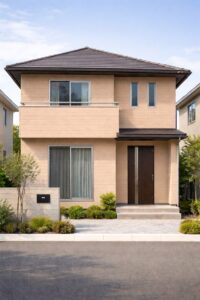 徳島市 外壁塗装 ピンクベージュ イメージ