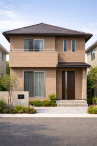 徳島市 外壁塗装 ブラウンベージュ イメージ